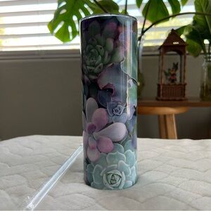 Succulent 20 oz Tumbler with straw